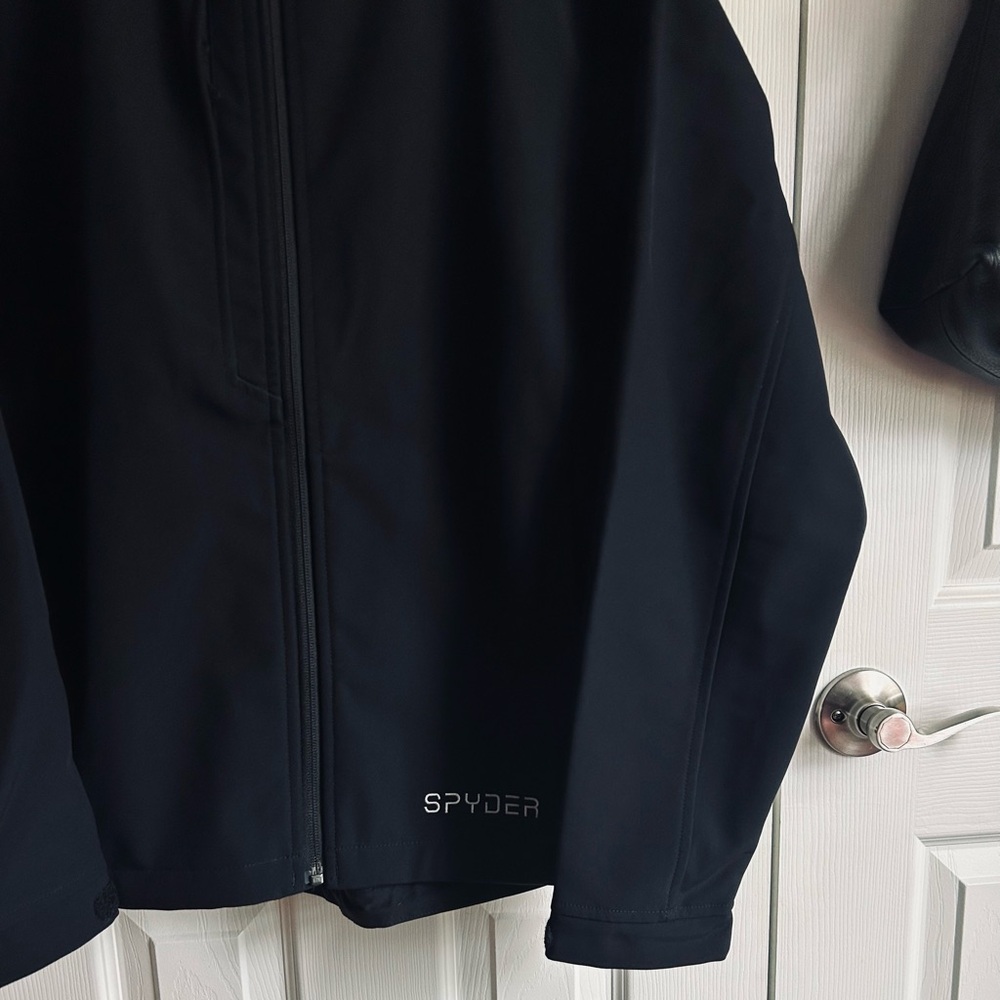 Spyder black elevation softshell utility jacket n… - image 4